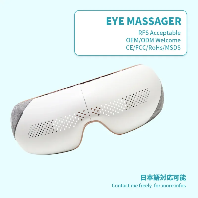 Smart Massager Collapsible Airbag Vibration Care Instrument Hot Compress Bluetooth Massage Glasses Fatigue Pouch Wrinkle