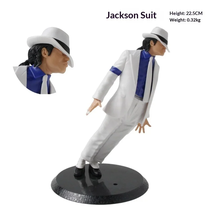 Boneco de Ação Michael Jackson Smooth Criminal Moonwalk - Brinquedo Colecionável para Presente