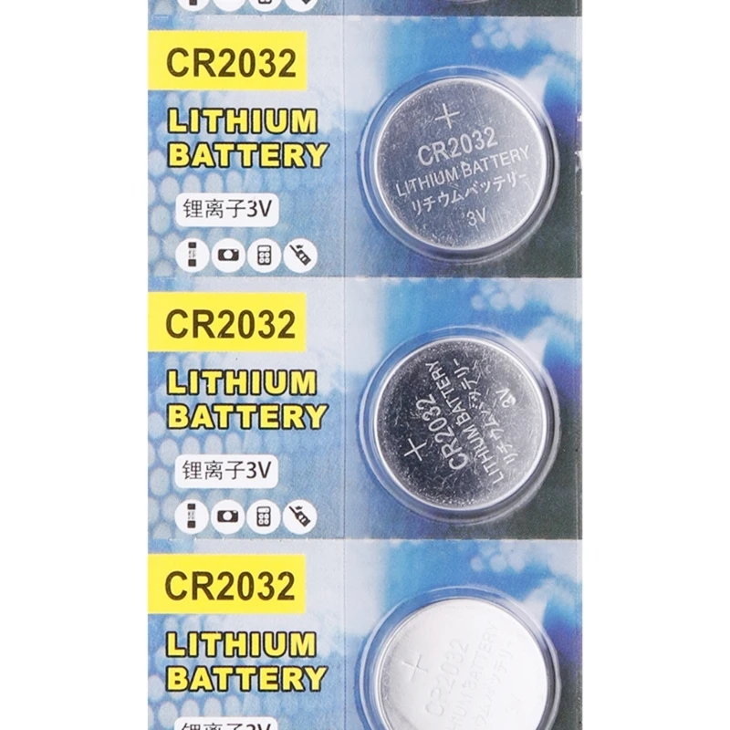 5Pcs/Bag High-Quality 240mAh 3V Lithium Battery Long-Lasting Power CR2032 Button Cell Batteries Replacements Wholesale