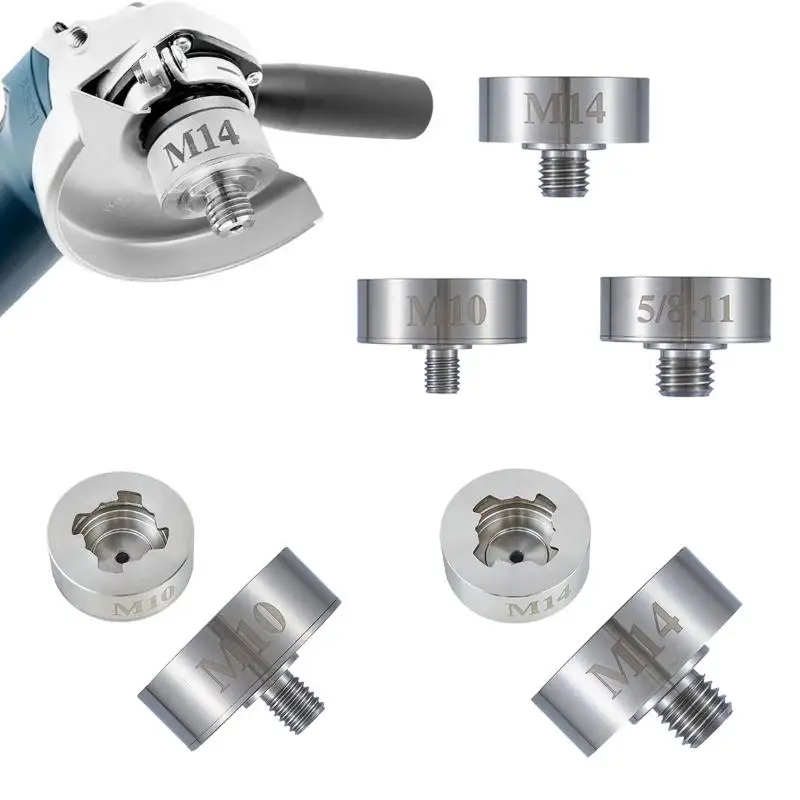 Actualice su amoladora angular con adaptador X-Lock; Discos de pulido y broca de núcleo compatibles con rosca M14 o 5/8"-11.