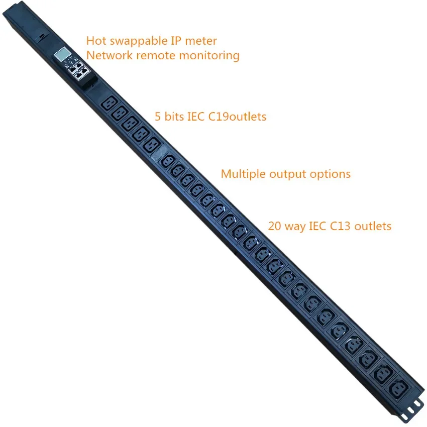 SNMP V1 Remote Monitoring IP Meter Power Distribution Unit PDU socket