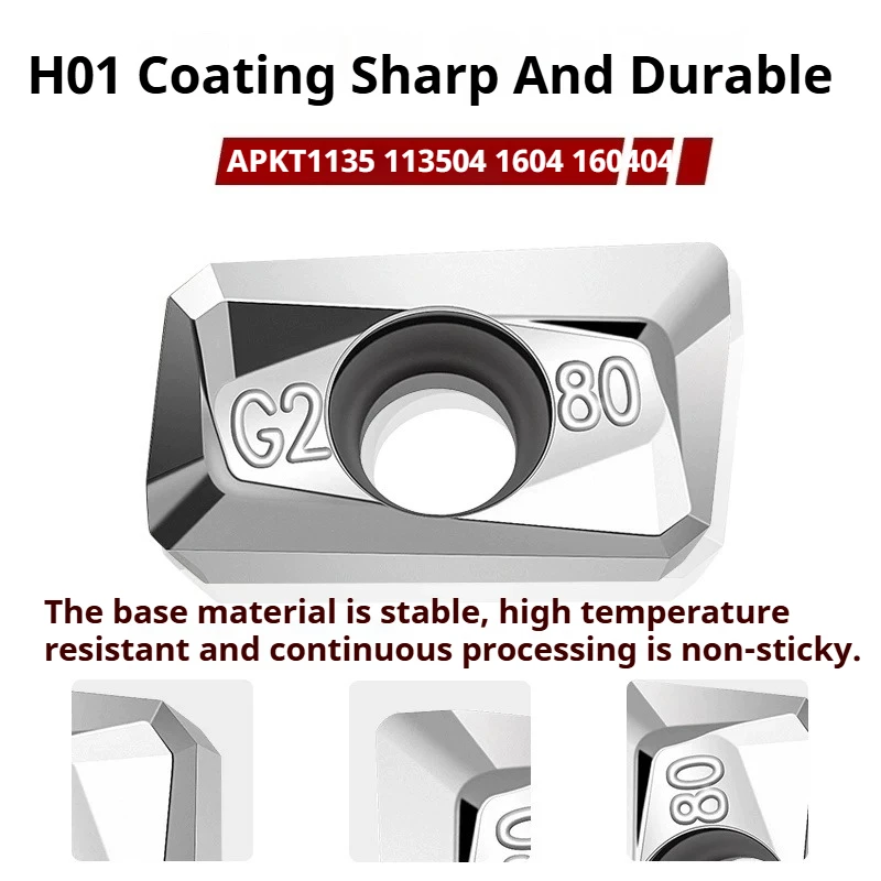 APMT APKT Series MA G2 Carbide Inserts 1135 1604 for Aluminum CNC Milling Turning Tools