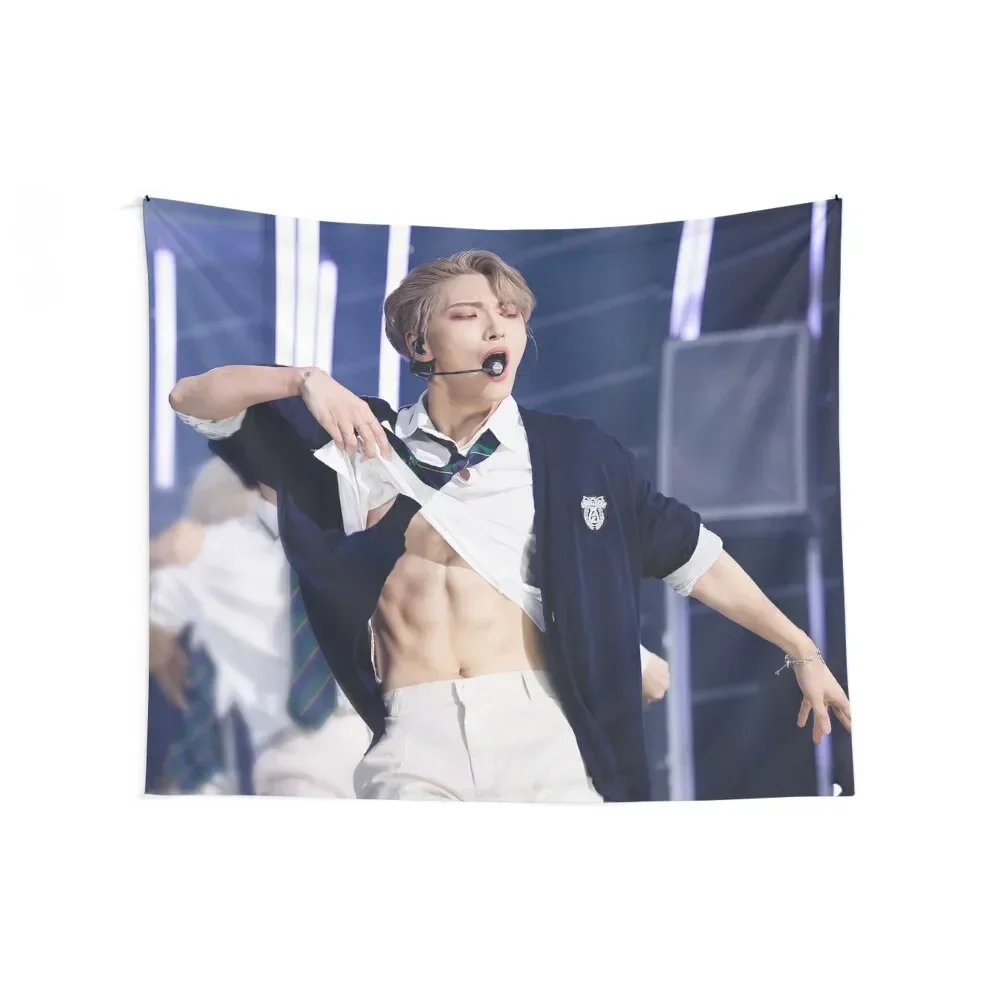 Ateez Seonghwa Tapestry Aesthetic Room Decoration Home Decor Accessories Tapestry