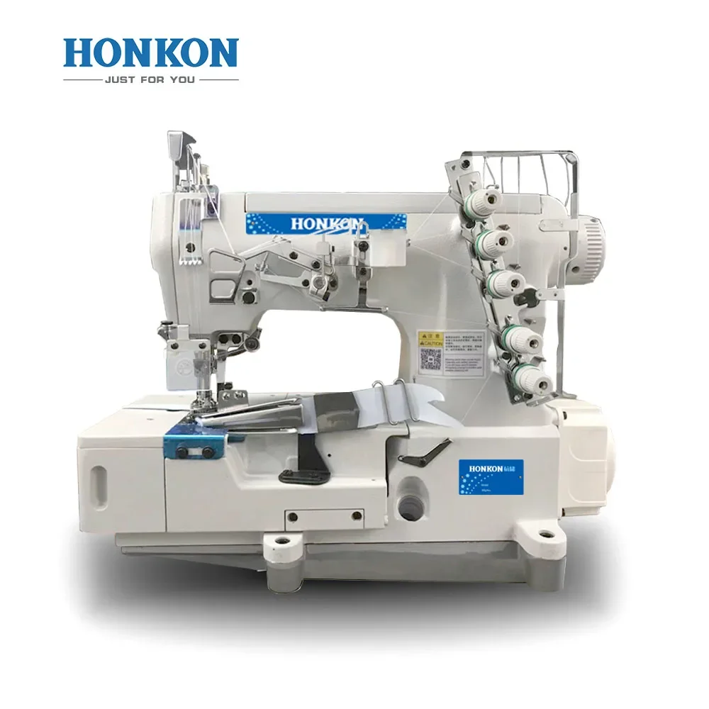 Direct drive high speed interlock sewing machine with tape binding edge rolling  HK-500-2D