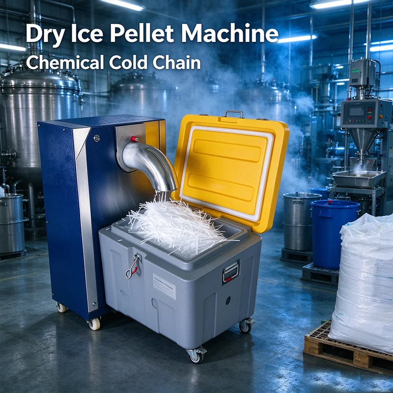 Automatic Solid CO2 Pellet Machine 200kg/h CE Approved Dry Ice Pellet Maker for Dry Ice Blast Equipment