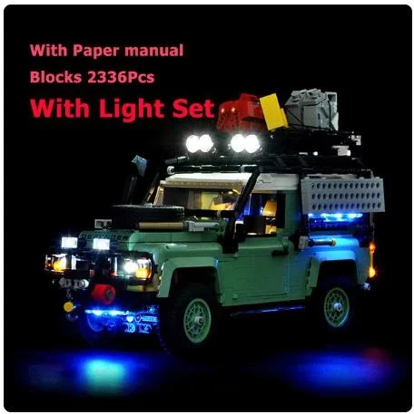 

Land Rovered Defender 90 Bricks Compatible 10317 Super Off-road Racing Car Building Blocks 2336pcs Christmas and birthday gifts