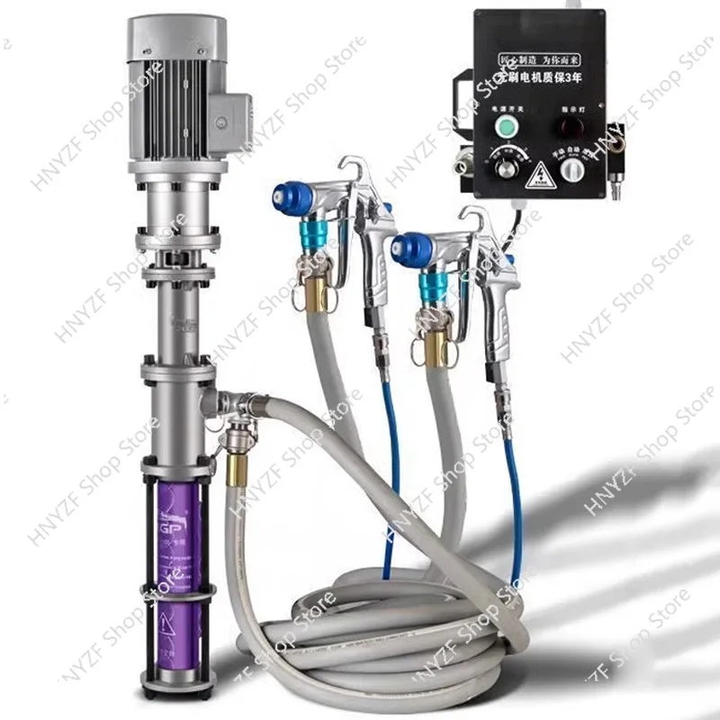Dual-head paint sprayer 3.0KW Brushless Motor Multifunctional Portable Real Stone Spraying Machine Putty Coating Device High Pre