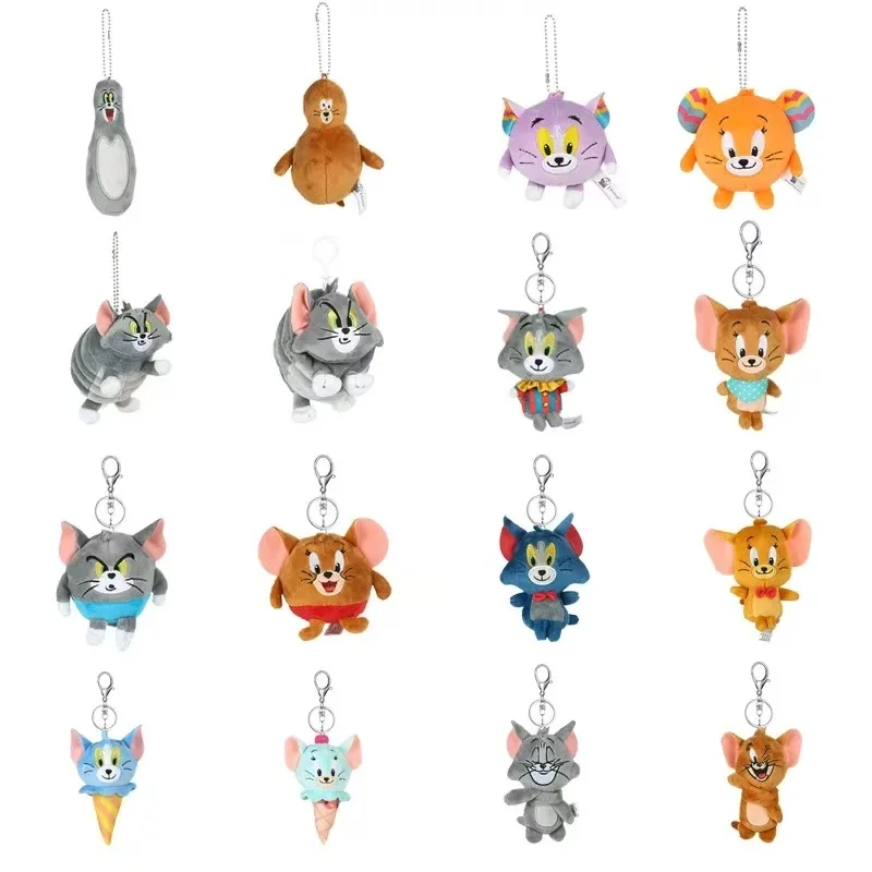 พวงกุญแจตุ๊กตาทอมแอนด์เจอร์รี่ ขนาด 12 ซม. ของเล่นตุ๊กตาหนูและแมวการ์ตูนน่ารัก สำหรับเด็ก เป็นของขวัญวันเกิด