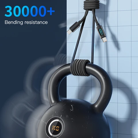 Essager USB-C кабель 100 Вт 7A для быстрой зарядки устройств — фото устройства