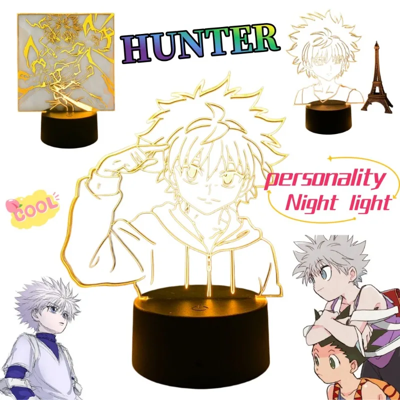 

Ночник HUNTER: Милый, модный, мультяшный, персонализированный настольный светильник, прикроватная лампа, подарок на день рождения другу