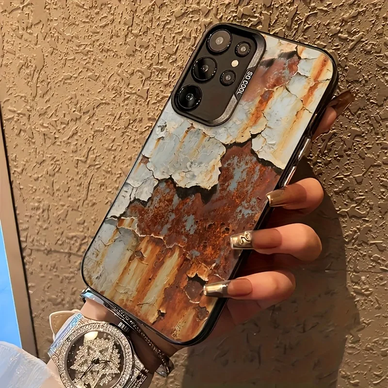 Old-effect phone case for Samsung Galaxy S25 S24 S23 S22 S21 S20 FE Ultra Plus 4G 5G Anti-fall Frosted Back Cover