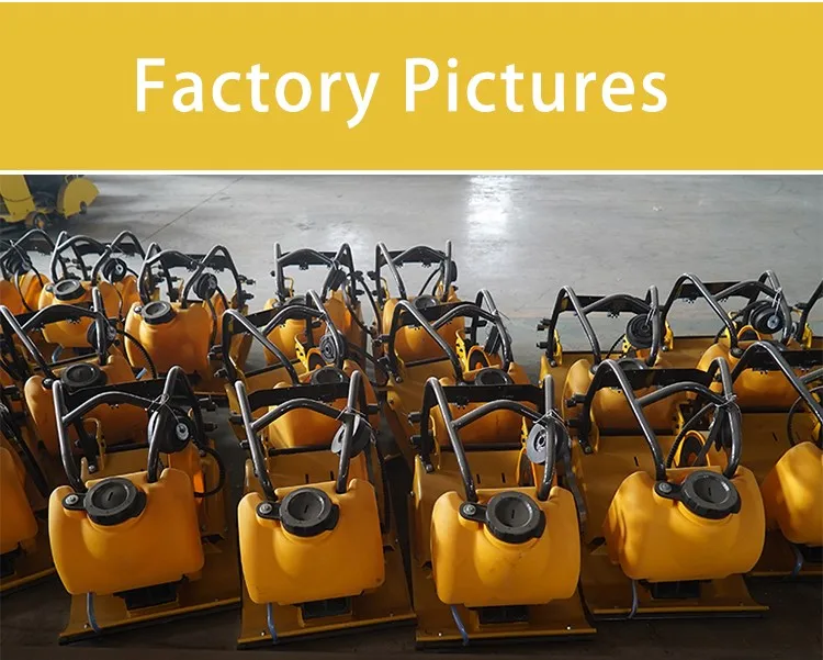 Factory  6.5hp Petrol Plate Tamper Compactor 6.5hp Soil Vibrating Road Compactor Plate Compactor