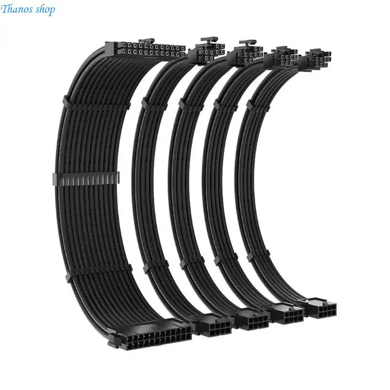 ATX24Pin Power Extension Cable Set 1x24Pin/2x8Pin(4+4)CPU /2x8Pin(6P+2P) PCIE X37A