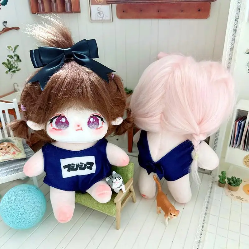 20CM Star Doll Clothes Hairpin+Swimsuit Sexy Backless Swimsuit Plush Doll Accessories Cool Stuff Kpop EXO Idol Dolls DIY Gift