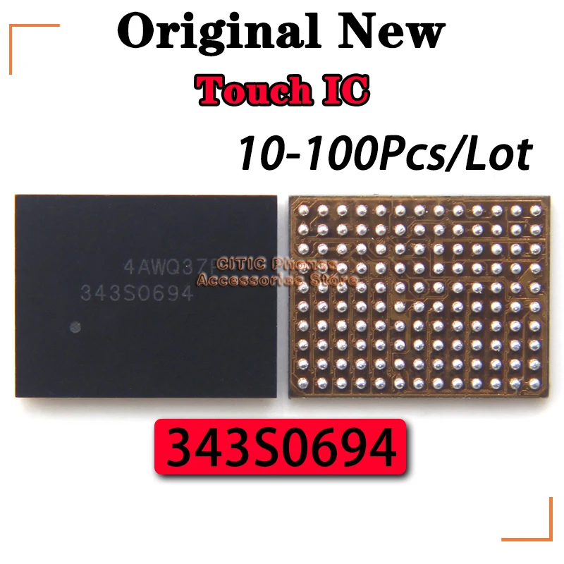 

10-100 шт./лот, 100% оригинальная сенсорная микросхема U2402 343S0694 для iPhone 6/6 Plus, контроллер экрана U2402 для чипа сенсорного экрана с черным экраном