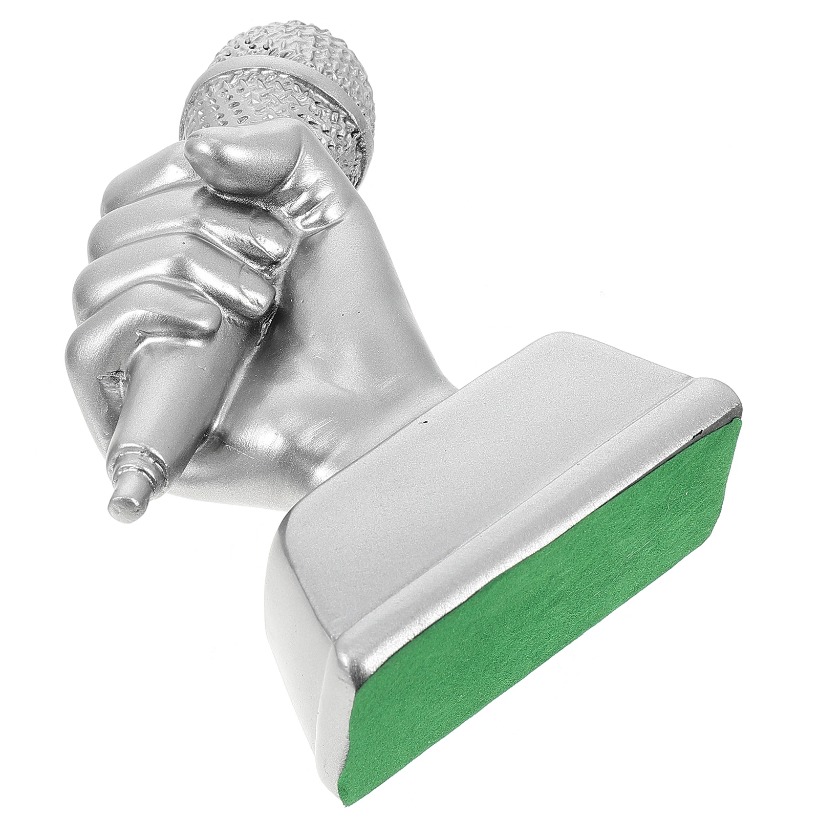 

Music Trophy Ornaments Silver Microphone Prop Mini Small Gift Themed Party Decorations Large Award Resin Medal Office