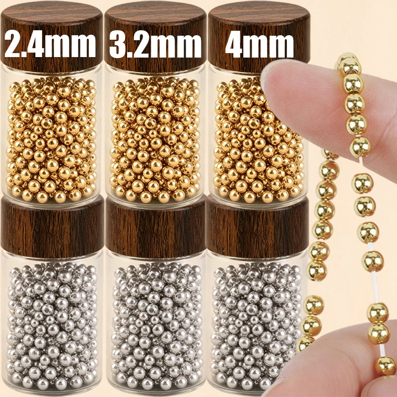 DIY Beading Supplies Metal Spacer Beads Loose Beads Bulk Craft Accessories Multipurpose Metal Spacers for Bracelet Necklace