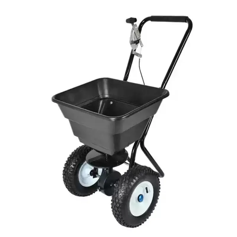 Spreader for Grass Seed, Fertilizer, Salt, Ice Melt, Durable Push Spreader Holds Up To 20,000 Sq.ft. Product