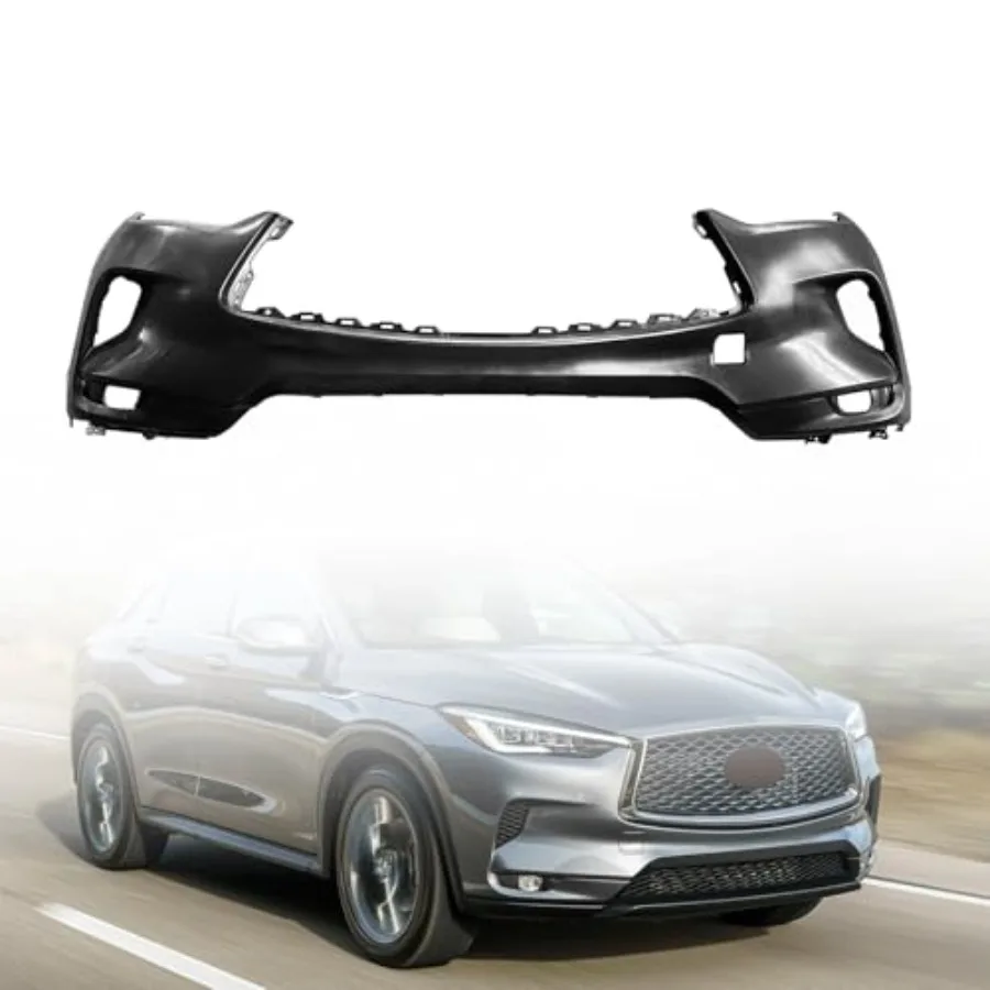 استبدال غطاء المصد الأمامي لنماذج INFINITI QX50 20192023 مع فتحة خطاف السحب مصممة للحماية المحسنة وأثير #1