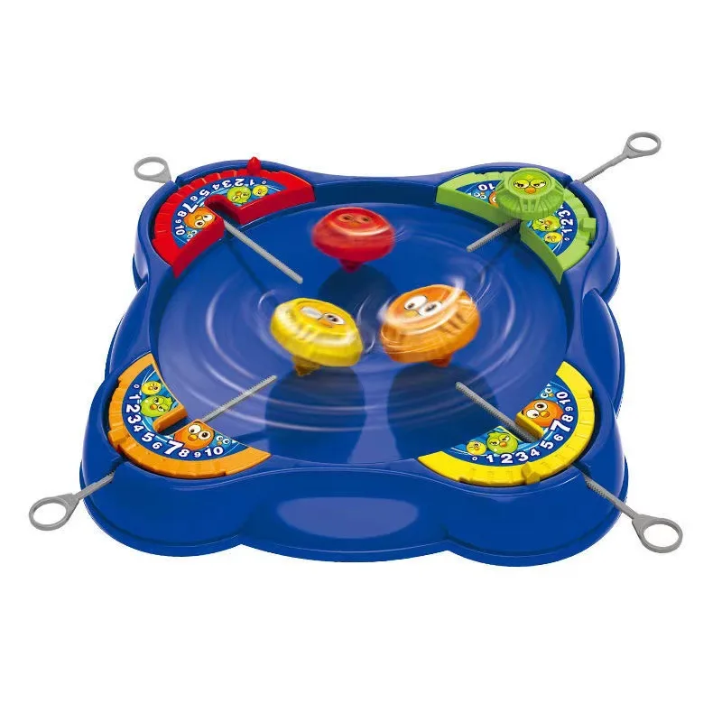 Juego de rompecabezas de piezas para niños, Mini juego de batalla de 4 jugadores, Gyro Disk extraíble, 1 unidad