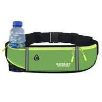 Outdoor Running Waist Bag for Mobile Phone Light and Thin Fitness Cycling Water Bottle Waist Bag with Three Waterproof Pockets 4