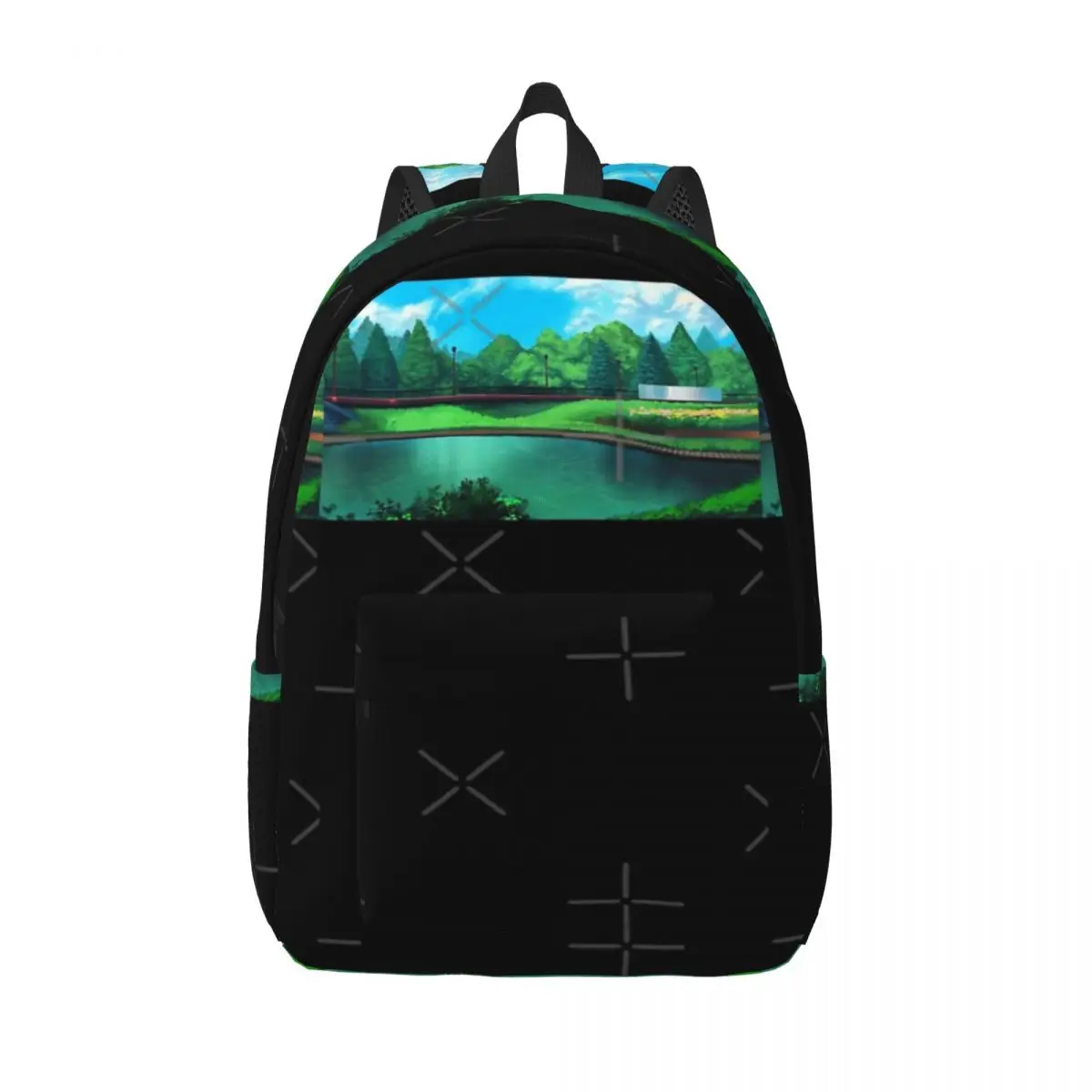 

Anime Background Simple and Stylish Backpack Canvas Backpack Bag