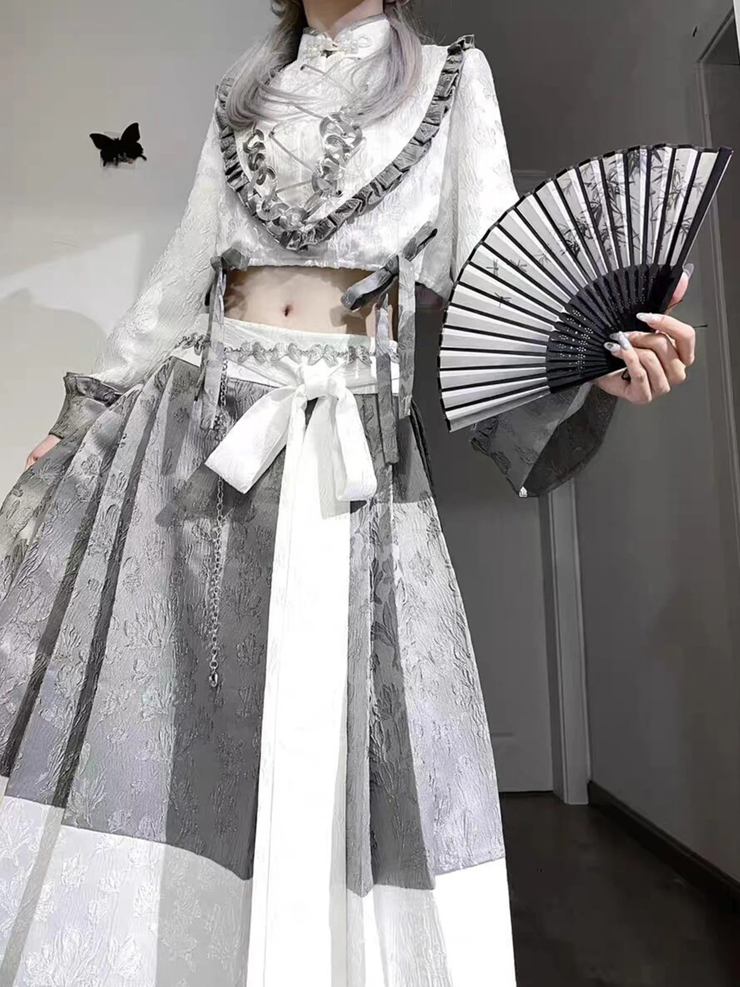 جديد الصينية لوليتا محايد تأثيري loween مجموعة كاملة k سلسلة الثقافية Subup Faion Hanfu الملابس النسائية #3