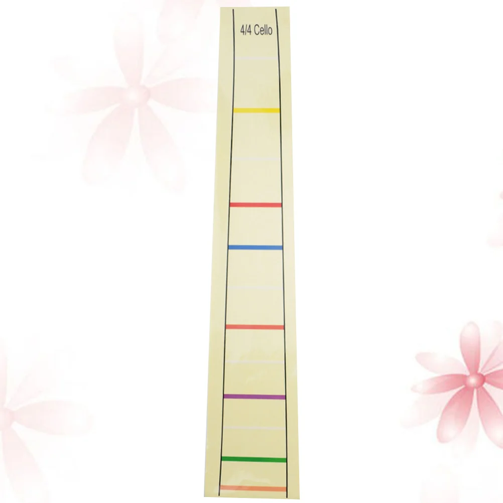 ملصق إصبع التشيلو أصفر مقاس 4/4 ملصق لوح الفريتس العملي للمبتدئين ملحقات أداة تعزيز المهارات المساعدة في التعلم