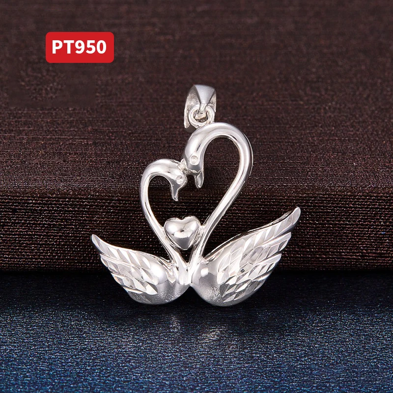 

BALRYKE Pt950 Platinum Love Double Swan Pendant No Chain