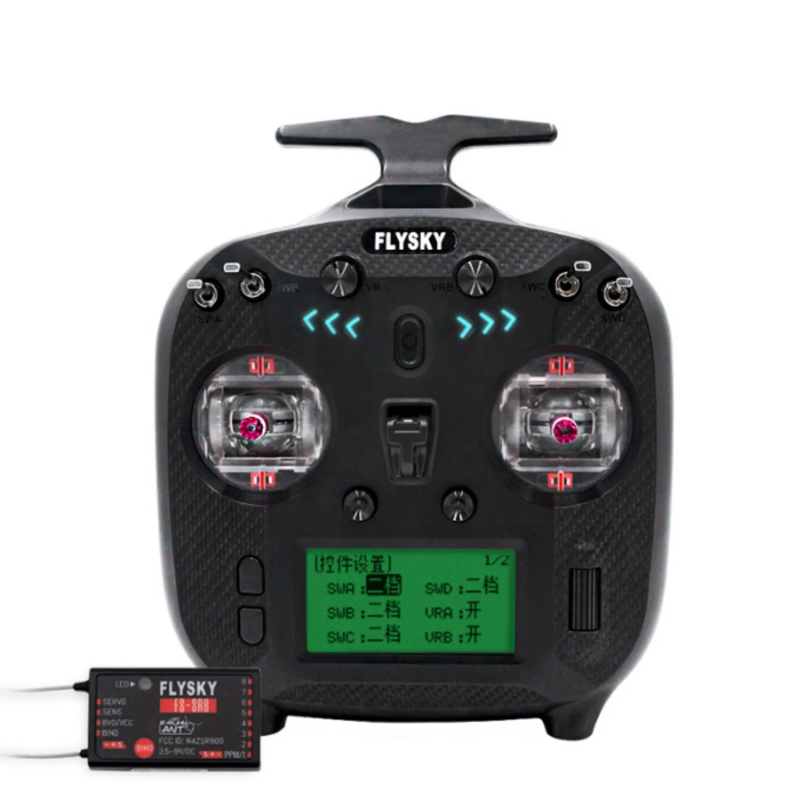 FLYSKY FS-ST8 2.4GHz 8-10CH TX With FS-SR8 Receiver ANT Protocol 4096 Resolution For RC Plane Car Boat Helicopter Drone