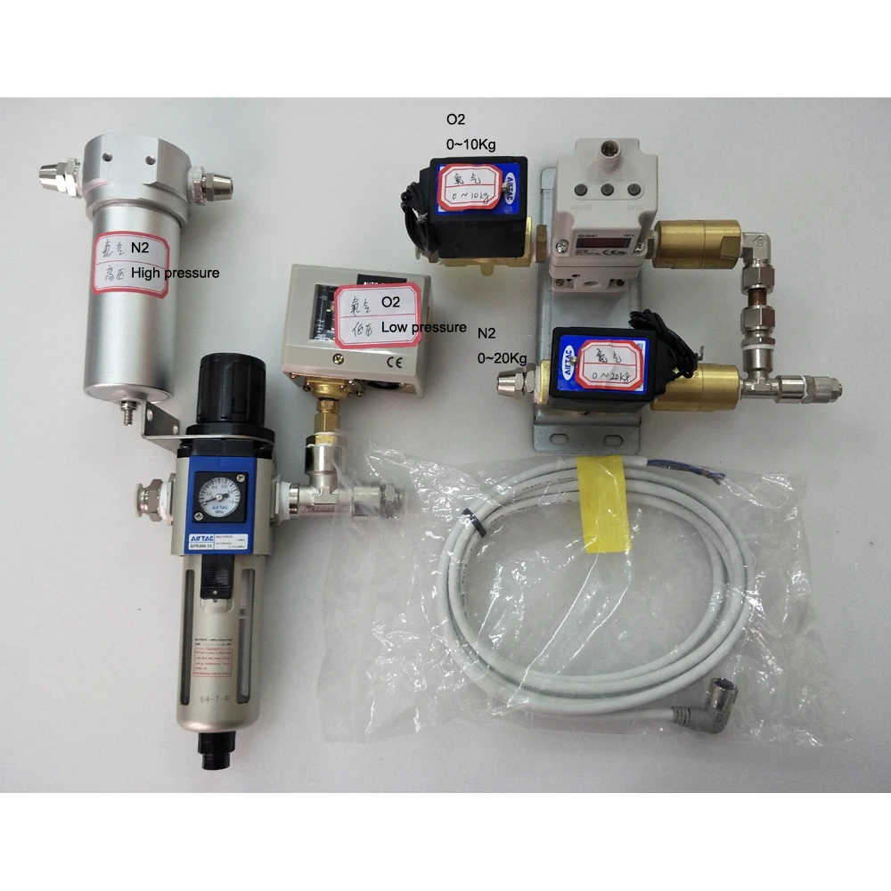 

Air Valve Set for O2 10kg and N2 20kg for 2000w Fiber Laser
