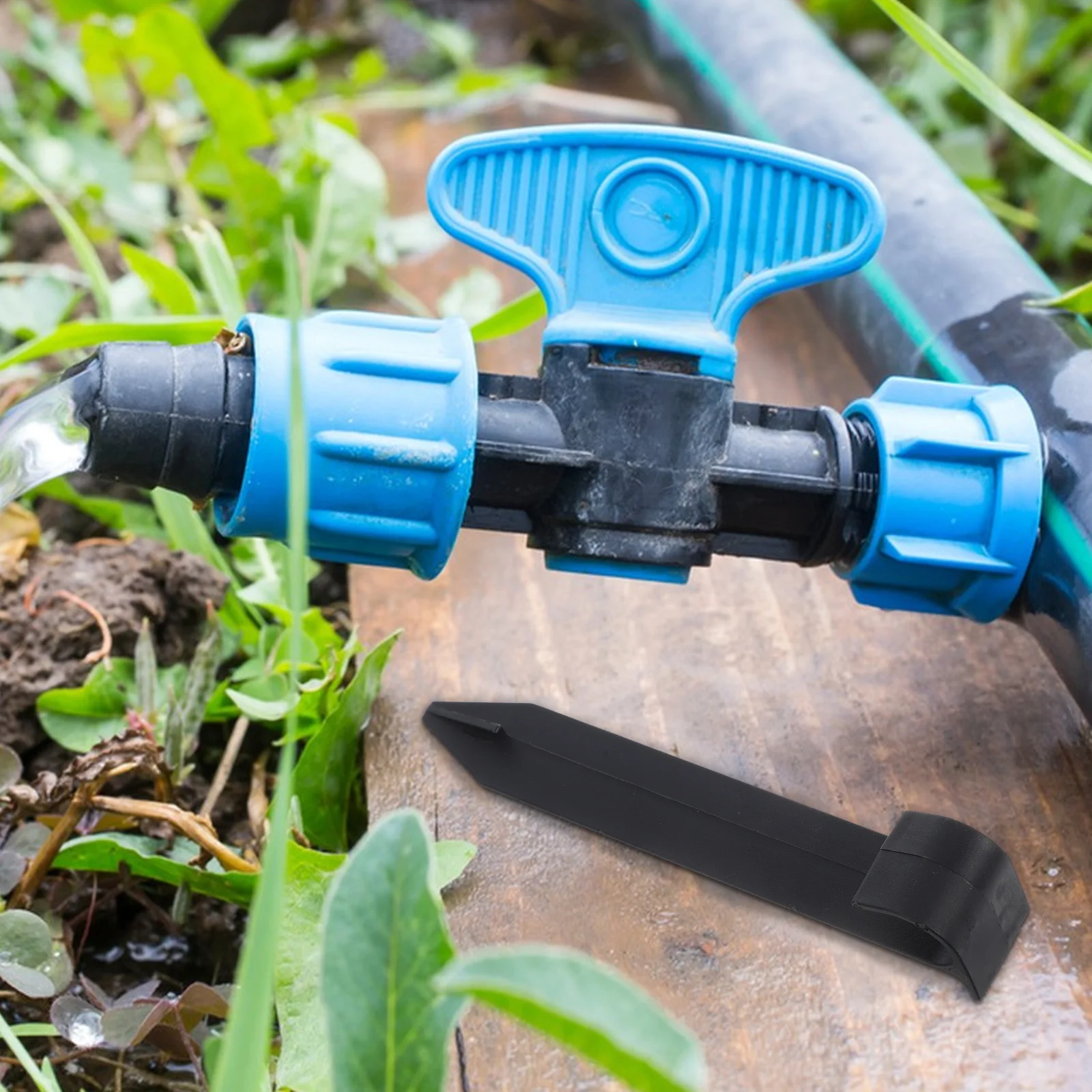 

10Pcs Garden Stabilizer L-Shaped Stakes Irrigation Drip Holders Plant Tubing Holders Durable Plant Support Poles