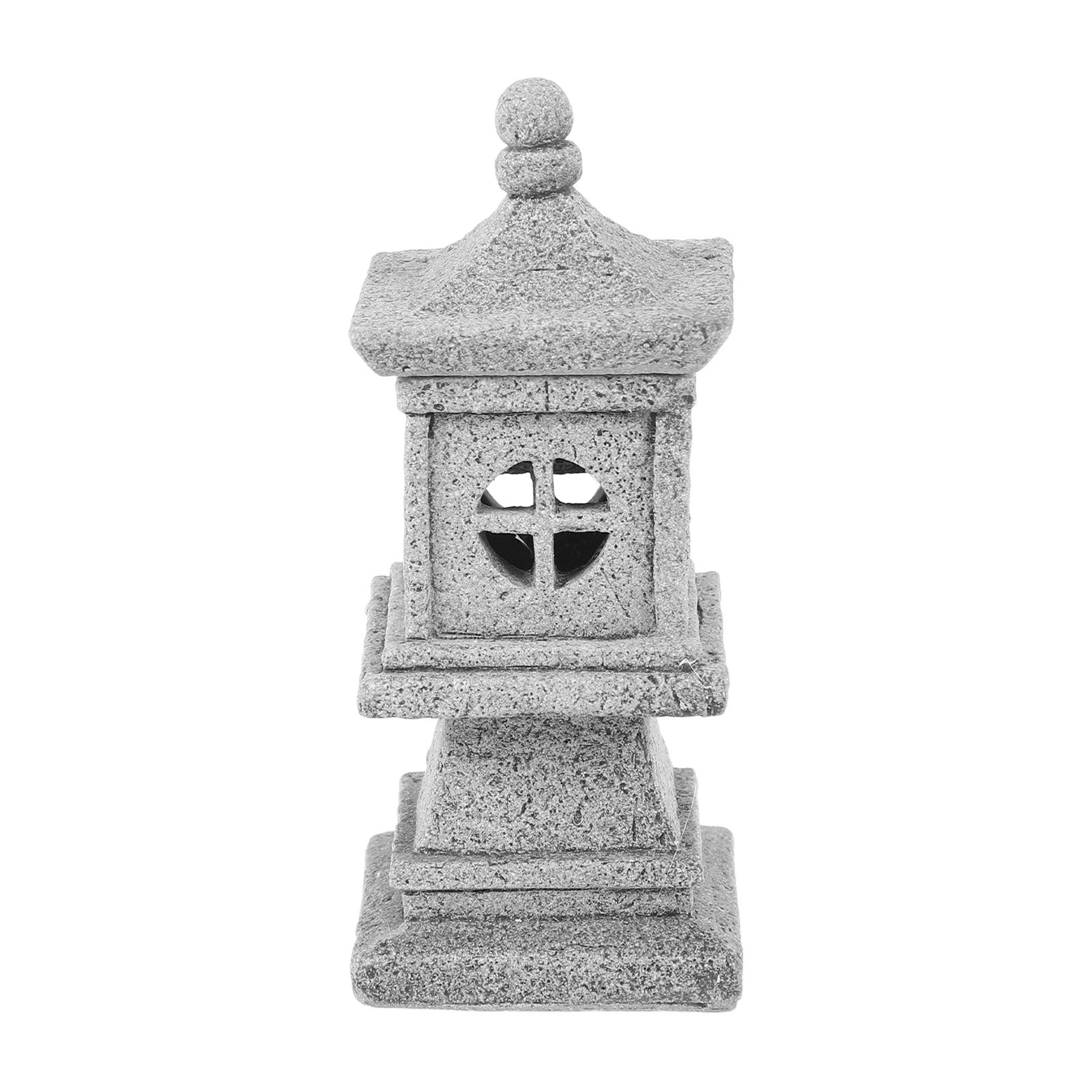 

Miniature Stone Lantern Pagoda Japanese Zen Garden Decor Bonsai Statue For Aquarium Terrarium Patio Micro Landscape Decoration