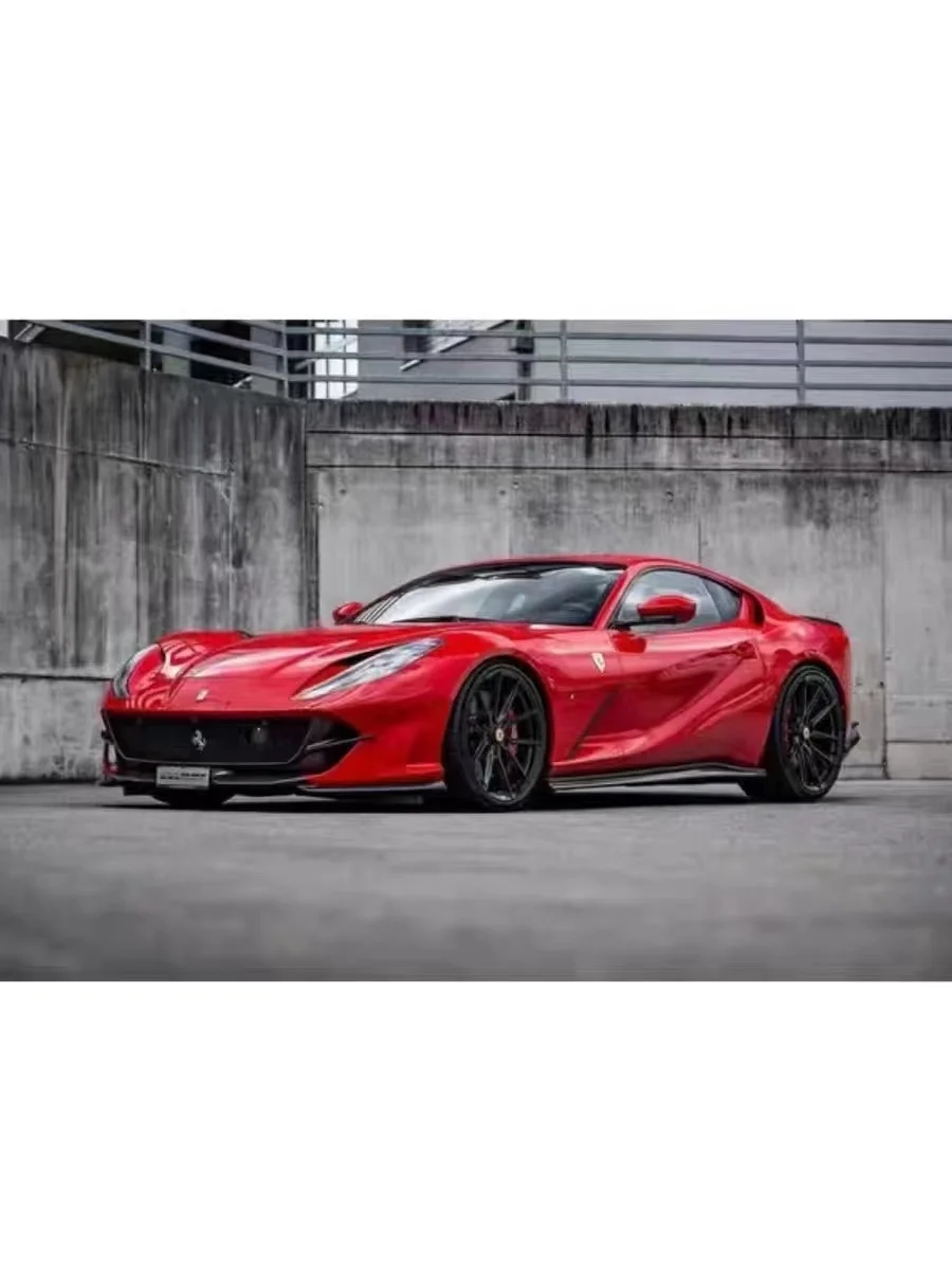 For  Ferrari 812 car modified carbon fiber small encircling front bars front and rear lip side skirt tail