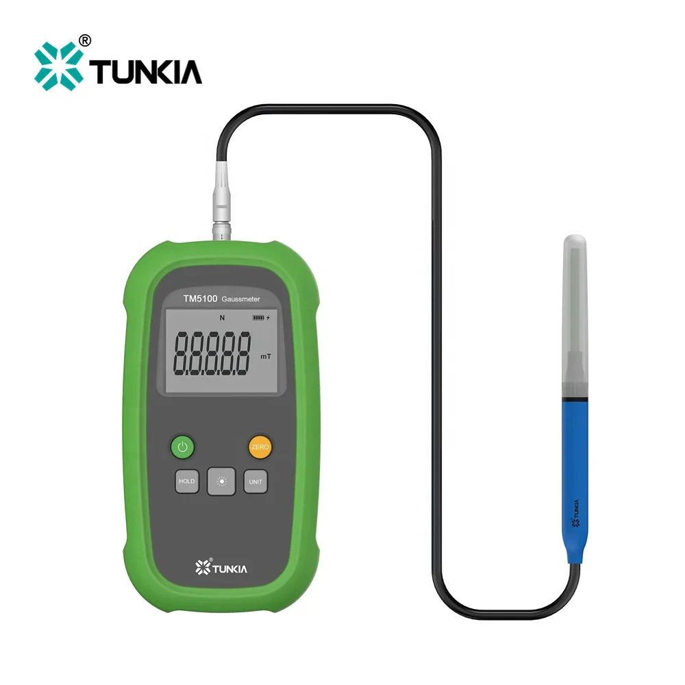 TUNKIA Class 5  Permanent Magnet Gauss Meter Handheld Digital  Meter Magnetic Flux Meter Surface Magnetic Field