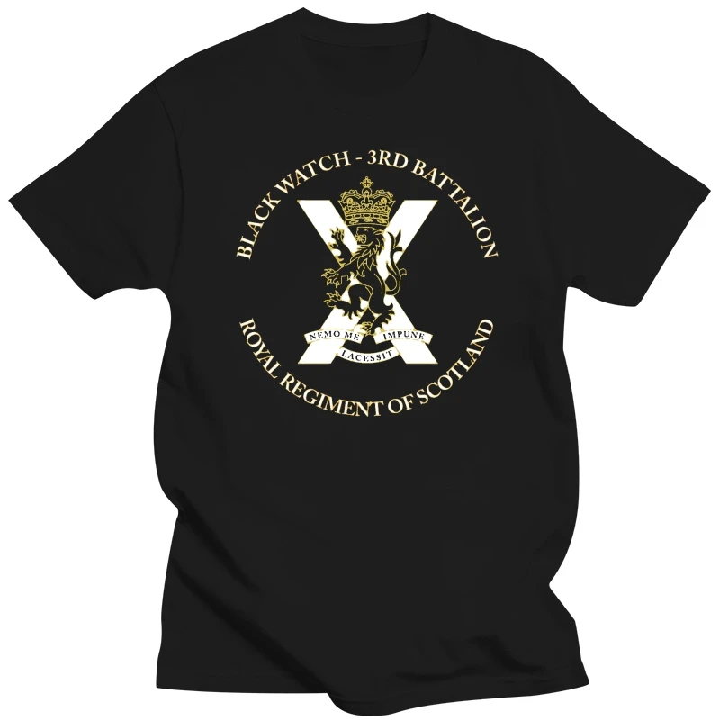 Black Watch 3rd battalion royal regiment of scotland short sleeves Casual male tshirt t shirts men tops tees