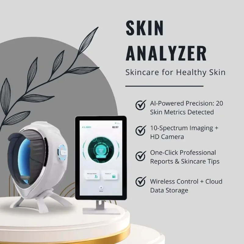 

3D AI Digital Skin Analyzer Multi-Spectral HD Screen Face Moisture Wrinkle Collagen UV Analysis Portable Beauty Device