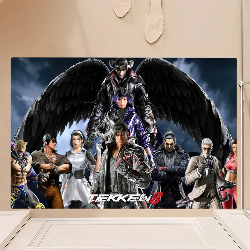 Game Tekken 8 Cool Floor Mat Bedroom Kitchen Door Bath House Super Absorbent Foot Non-slip