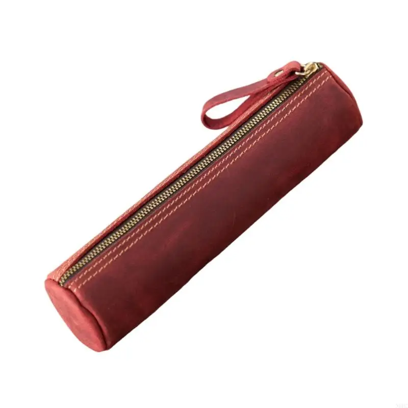 حقيبة قلم قلم جلدية حقيقية من أجل الرصاص في مكتب الأعمال المدرسي N0HC #3