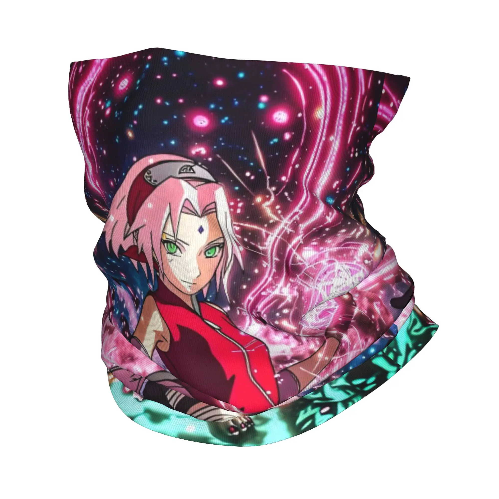 Custom Anime S-Sakuraes H-Harunoes Comic Japans Bandana Neck Gaiter for Hiking Running Men Women Wrap Scarf  Balaclava Warmer