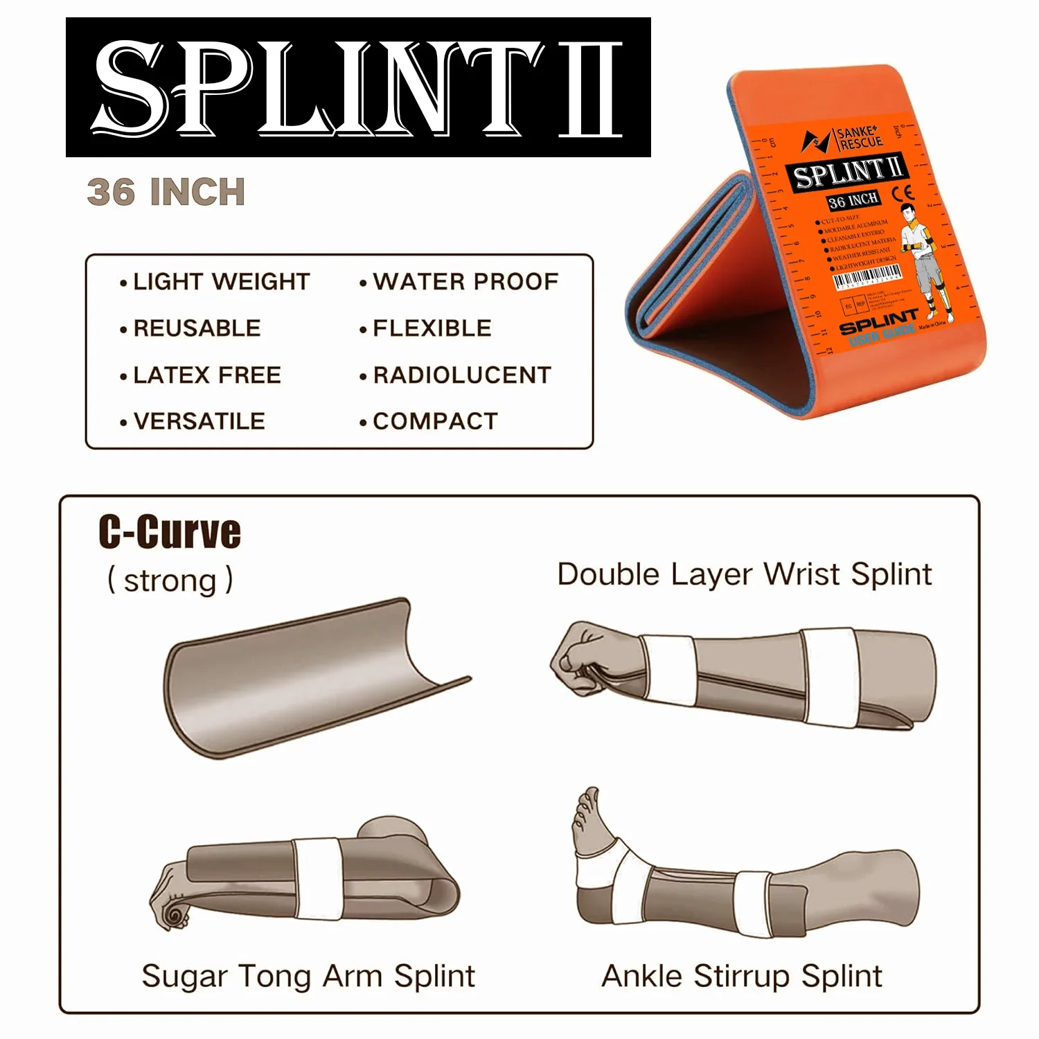 First Aid Splint 36/18\