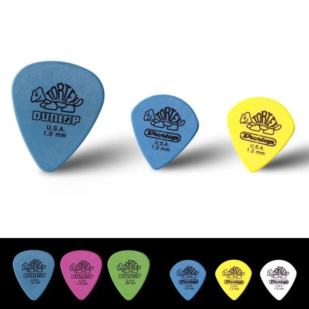 10 Stuks Nieuwe Anti-Slip Stijl 0.5Mm/0.6Mm/0.73Mm/0.88Mm/1.0Mm/1.14Mm Muziek Plectrums Gitaar Plectrums Driehoek Plectrums Gitaar Accessoires