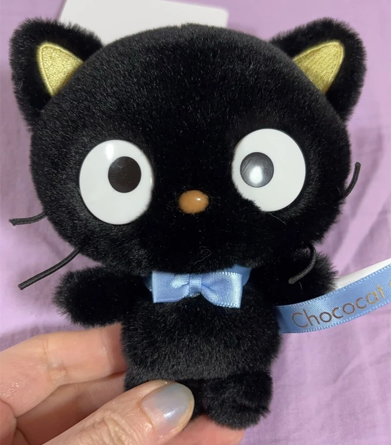 Chococat Plush Keychain Keyring Cartoon Black Cat Kawaii Cute Bag Keychains Mascot Charm Key Chain