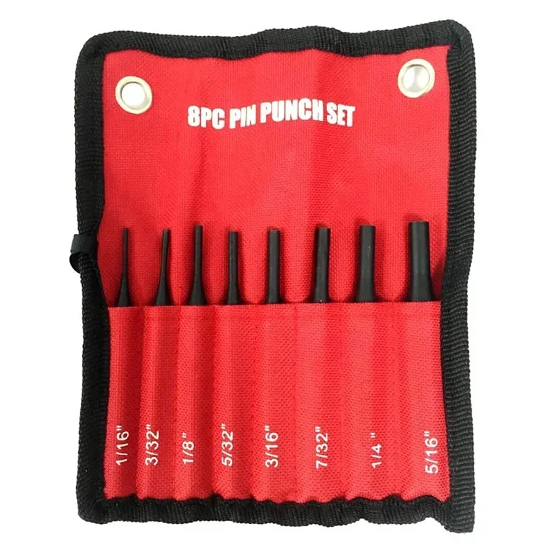8Pcs/Set Professional Roll Pin Punch Set Jewelry Watch Repair Tools Case Pin Punch Tool Hand Remover Metakworking Tools
