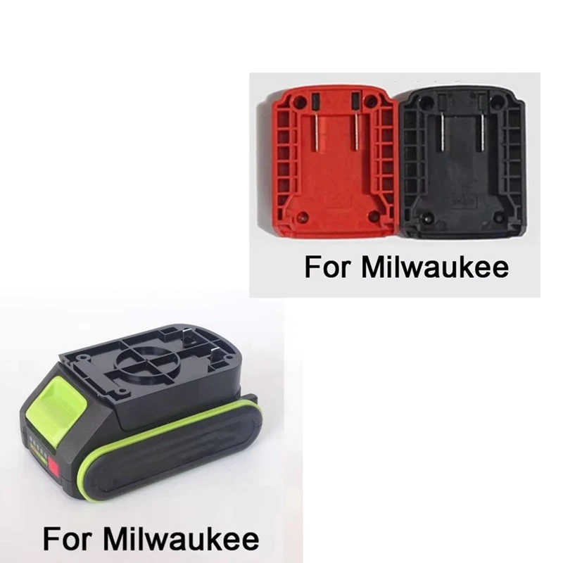 DIY Adapter Converter Battery Connector For Milwaukee 18V Lithium Base Battery Charging Head Shell