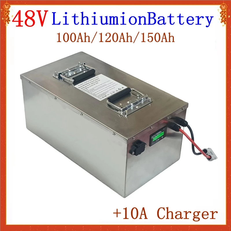 

48V 100Ah 120Ah 150AH Lithium Ion Battery with Bluetooth BMS 13S For Photovoltaic Power Base Station Solar System Hybrids RV