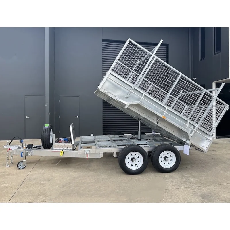 New 10x6 Hot Dipped Galvanised Hydraulic Tipper Trailer 3500kg ATM Tandem Axle Electric Brake 2320kg Payload Dump Trailer