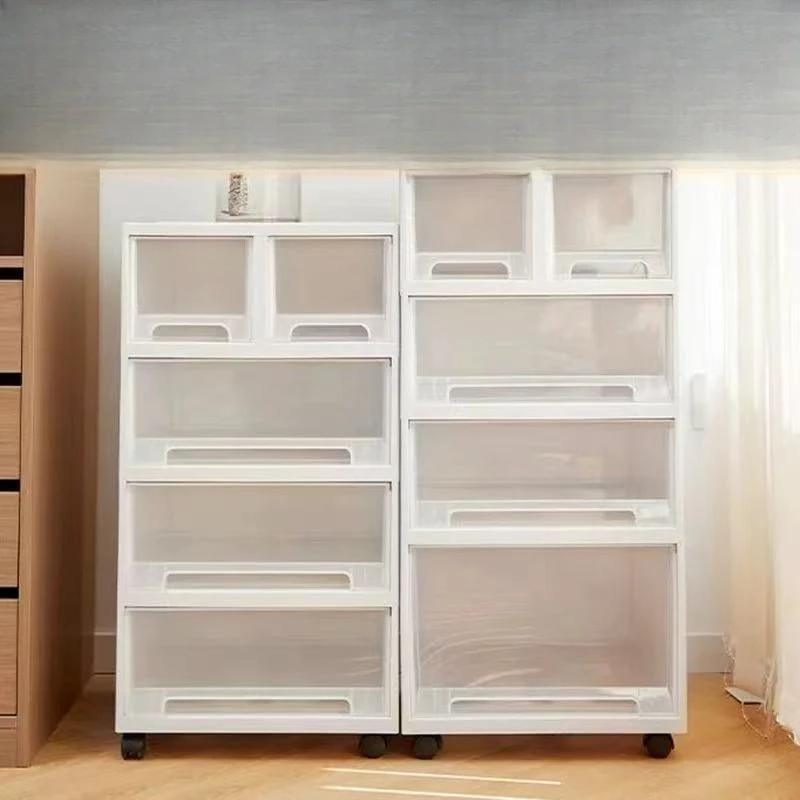 Drawer type storage cabinet, locker storage box, removable storage box