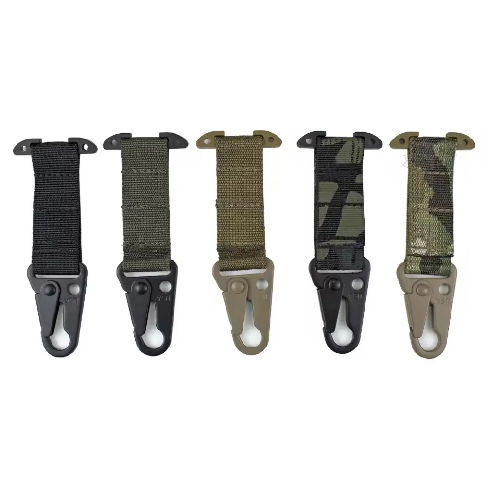 

Tactical Gear Molle EDC Clash Hook Molle Belt Clip with Tee Mount Battle Belt Accessories for Gloves Keychains Hunting Vest Gear