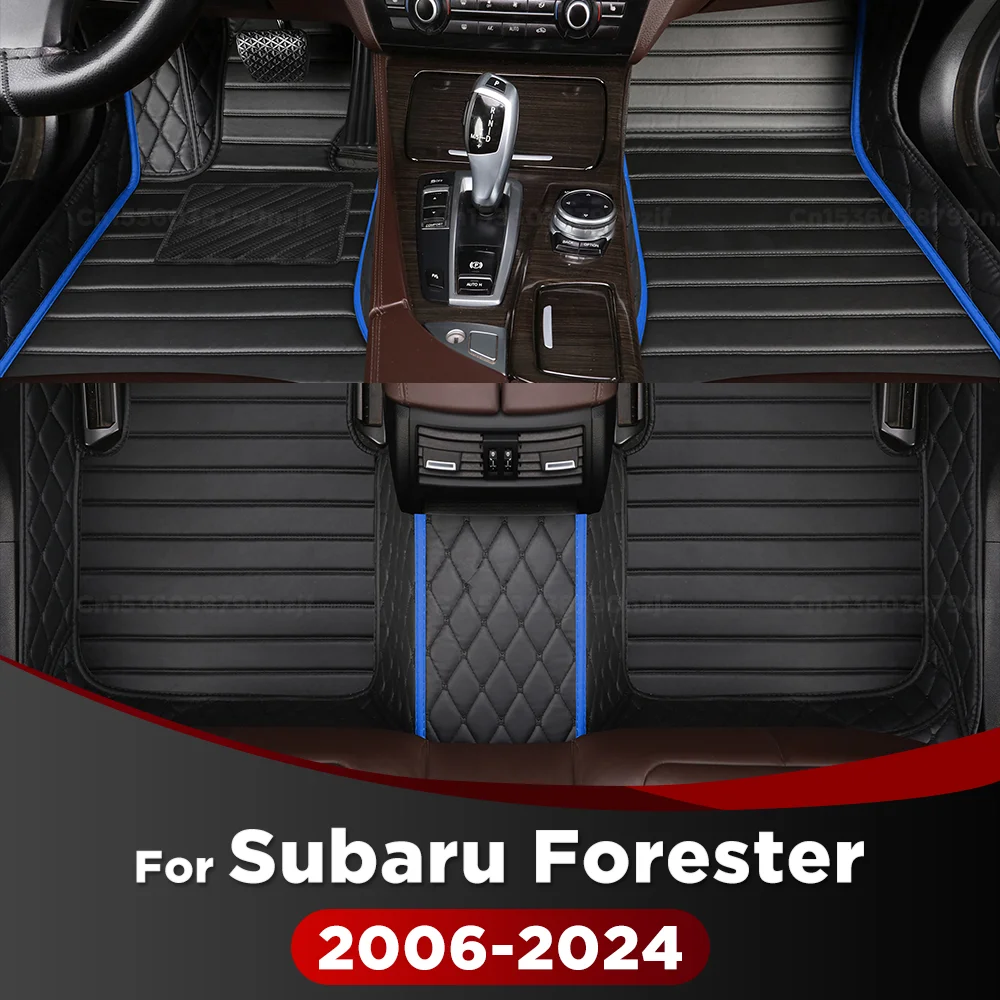 

For Subaru Forester 2006-2024 2023 2022 2021 2020 2019 Custom Floor Mats Foot Pads Automobile Carpet Cover Interior Accessories